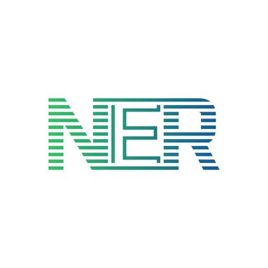Modern NER Logo Tasarımı. NER Harfi Minimalist, Profesyonel ve İş Kimliği için Çok Yönlü Markalaştırma Simgesi