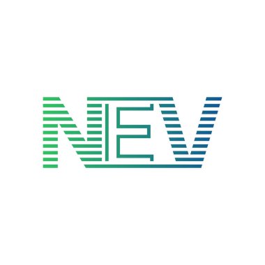 Modern NEV Logo Tasarımı. NEV Minimalist, Profesyonel ve İş Kimliği için Çok Yönlü Markalaştırma Simgesi
