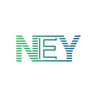 Modern NEY Logo Tasarımı. NEY Minimalist, Profesyonel ve İş Kimliği için Çok Yönlü Markalaştırma Simgesi
