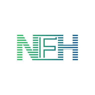 Modern NFH Logo Tasarımı. İş Kimliği için NFH Minimalist, Profesyonel ve Çok Yönlü Markalaştırma Simgesi