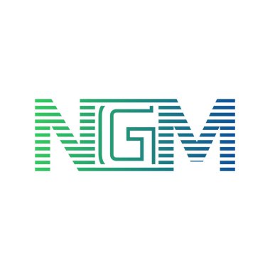 Modern NGM Logo Tasarımı. NGM 'nin Minimalist, Profesyonel ve İşletme Kimliği İçin Çok Yönlü Markalaşma Simgesi