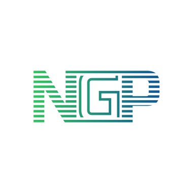 Modern NGP Logo Tasarımı. NGP 'nin Minimalist, Profesyonel ve Çok Yönlü İşletme Kimliği Simgesi