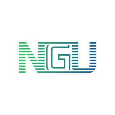 Modern NGU Logo Tasarımı. NGU Minimalist, Profesyonel ve Çok Yönlü İşletme Kimliği Simgesi