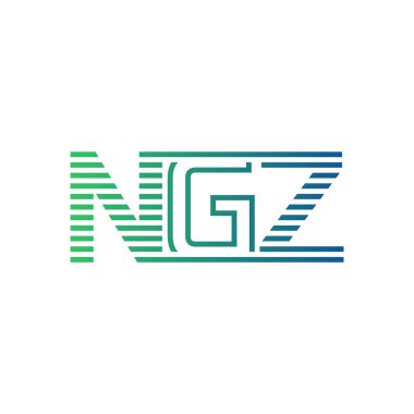 Modern NGZ Logo Tasarımı. İş Kimliği için NGZ Minimalist, Profesyonel ve Çok Yönlü Markalaştırma Simgesi