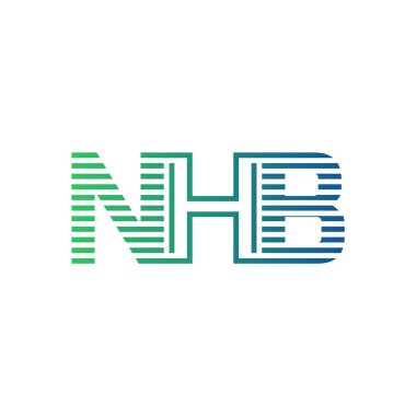 Modern NHB Logo Tasarımı. Harf NHB İş Kimliği Minimalist, Profesyonel ve Çok Yönlü Markalaştırma Simgesi