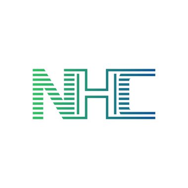 Modern NHC Logo Tasarımı. Harf NHC İş Kimliği Minimalist, Profesyonel ve Çok Yönlü Markalaştırma Simgesi