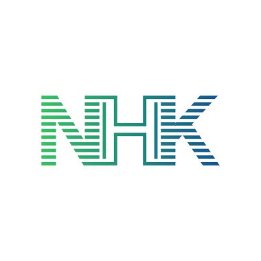 Modern NHK Logo Tasarımı. Harf NHK İş Kimliği Minimalist, Profesyonel ve Çok Yönlü Markalaştırma Simgesi