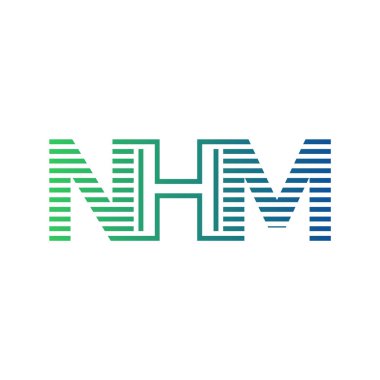 Modern NHM Logo Tasarımı. İşletme Kimliği İçin NHM Minimalist, Profesyonel ve Çok Yönlü Markalaştırma Simgesi