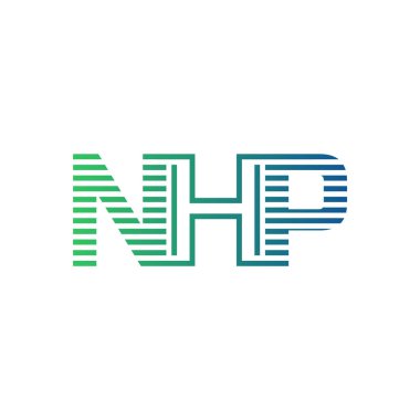 Modern NHP Logo Tasarımı. NHP Harfi Minimalist, Profesyonel ve İşletme Kimliği İçin Çok Yönlü Markalaşma Simgesi