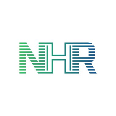 Modern NHR Logo Tasarımı. Harf NHR İş Kimliği Minimalist, Profesyonel ve Çok Yönlü Markalaştırma Simgesi