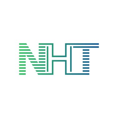 Modern NHT Logo Tasarımı. İş Kimliği için NHT Harfi Minimalist, Profesyonel ve Çok Yönlü Markalaştırma Simgesi