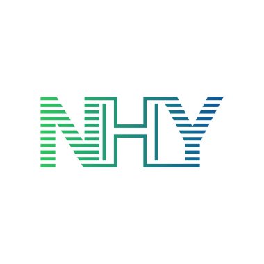 Modern NHY Logo Tasarımı. İş Kimliği için NHY Minimalist, Profesyonel ve Çok Yönlü Markalaştırma Simgesi
