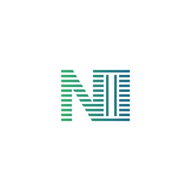 Modern NII Logo Tasarımı. Harf NII Minimalist, Profesyonel ve İş Kimliği için Çok Yönlü Markalaştırma Simgesi