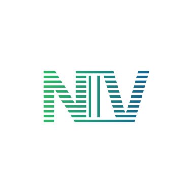 Modern NIV Logo Tasarımı. NIV Minimalist, Profesyonel ve İş Kimliği için Çok Yönlü Markalaştırma Simgesi