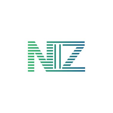 Modern NIZ Logo Tasarımı. NIZ Harfi Minimalist, Profesyonel ve İş Kimliği için Çok Yönlü Markalaştırma Simgesi