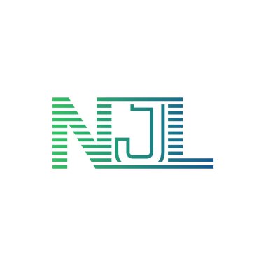 Modern NJL Logo Tasarımı. Harf NJL İş Kimliği Minimalist, Profesyonel ve Çok Yönlü Markalaştırma Simgesi