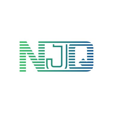 Modern NJQ Logo Tasarımı. NJQ Minimalist, Profesyonel ve İş Kimliği için Çok Yönlü Markalaştırma Simgesi