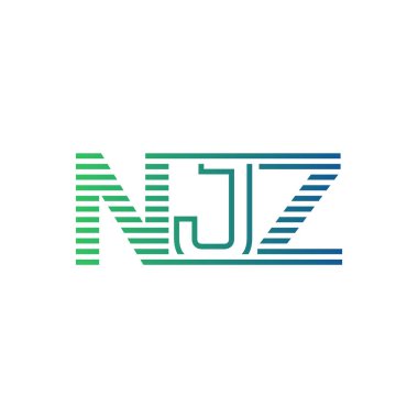 Modern NJZ Logo Tasarımı. NJZ Harfi Minimalist, Profesyonel ve İşletme Kimliği İçin Çok Yönlü Markalaşma Simgesi