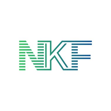 Modern NKF Logo Tasarımı. İş Kimliği için NKF Minimalist, Profesyonel ve Çok Yönlü Markalaştırma Simgesi
