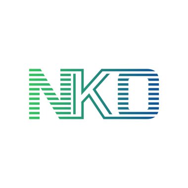 Modern NKO Logo Tasarımı. NKO Minimalist, Profesyonel ve İşletme Kimliği İçin Çok Yönlü Markalaştırma Simgesi