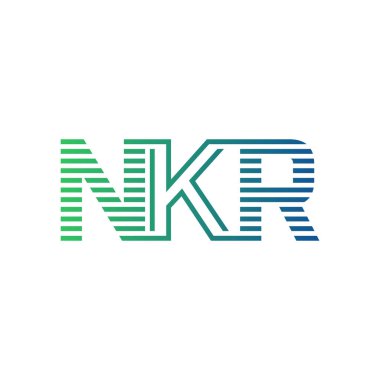 Modern NKR Logo Tasarımı. Harf NKR İş Kimliği Minimalist, Profesyonel ve Çok Yönlü Markalaştırma Simgesi