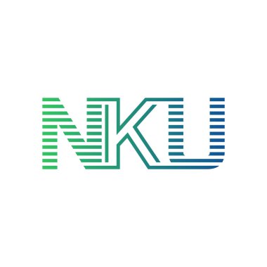 Modern NKU Logo Tasarımı. NKU Minimalist, Profesyonel ve Çok Yönlü İşletme Kimliği Simgesi