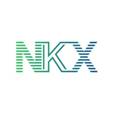Modern NKX Logo Tasarımı. NKX Harfi Minimalist, Profesyonel ve İşletme Kimliği İçin Çok Yönlü Markalaşma Simgesi