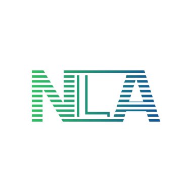 Modern NLA Logo Tasarımı. Harf NLA İş Kimliği Minimalist, Profesyonel ve Çok Yönlü Markalaştırma Simgesi