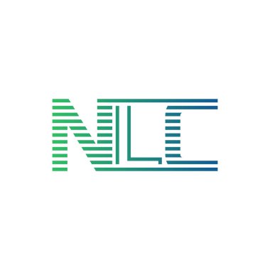 Modern NLC Logo Tasarımı. Harf NLC İş Kimliği Minimalist, Profesyonel ve Çok Yönlü Markalaştırma Simgesi