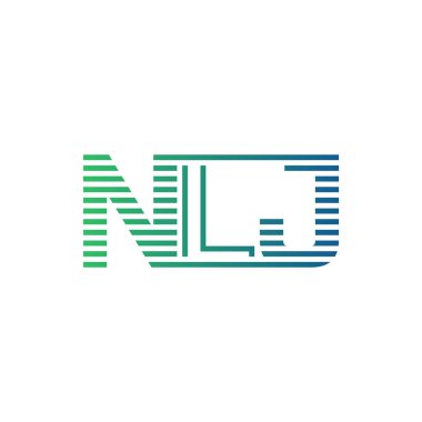 Modern NLJ Logo Tasarımı. NLJ Harfi Minimalist, Profesyonel ve İşletme Kimliği İçin Çok Yönlü Markalaşma Simgesi