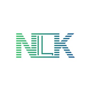 Modern NLK Logo Tasarımı. İş Kimliği için NLK Mektubu Minimalist, Profesyonel ve Çok Yönlü Markalaştırma Simgesi
