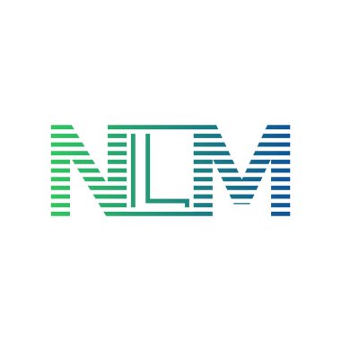 Modern NLM Logo Tasarımı. İş Kimliği için NLM Minimalist, Profesyonel ve Çok Yönlü Markalaştırma Simgesi