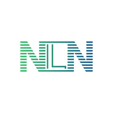 Modern NLN Logo Tasarımı. İş Kimliği için NLN Minimalist, Profesyonel ve Çok Yönlü Markalaştırma Simgesi