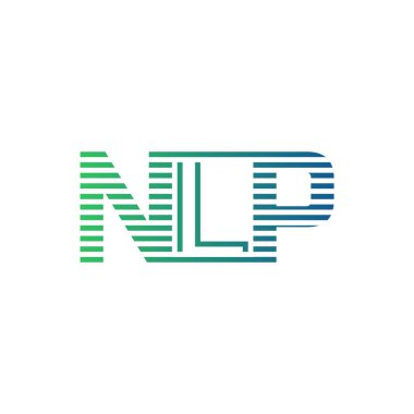 Modern NLP Logo Tasarımı. İş Kimliği için NLP Minimalist, Profesyonel ve Çok Yönlü Markalaştırma Simgesi