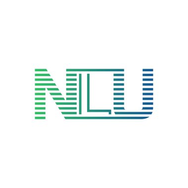 Modern NLU Logo Tasarımı. NLU Minimalist, Profesyonel ve Çok Yönlü İşletme Kimliği Simgesi