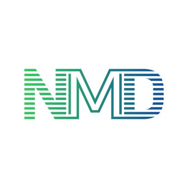 Modern NMD Logo Tasarımı. Harf NMD İş Kimliği Minimalist, Profesyonel ve Çok Yönlü Markalaştırma Simgesi