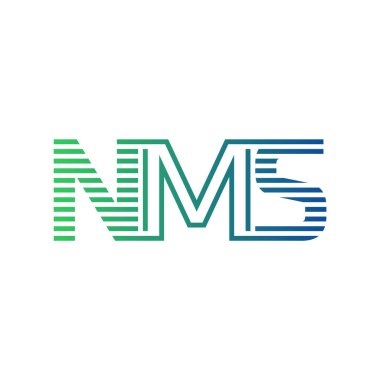 Modern NMS Logo Tasarımı. NMS Minimalist, Profesyonel ve İşletme Kimliği İçin Çok Yönlü Markalaştırma Simgesi