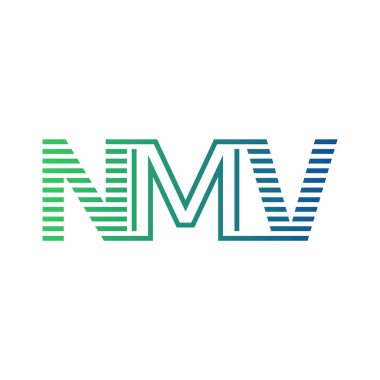 Modern NMV Logo Tasarımı. Harf NMV İş Kimliği Minimalist, Profesyonel ve Çok Yönlü Markalaştırma Simgesi