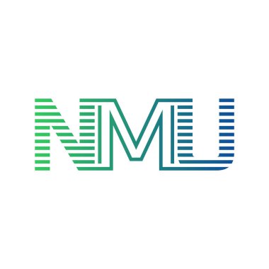 Modern NMU Logo Tasarımı. NMU Minimalist, Profesyonel ve Çok Yönlü İşletme Kimliği Simgesi