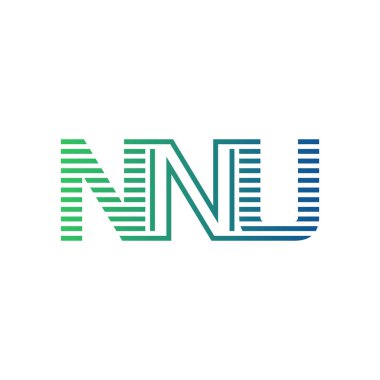 Modern NNU Logo Tasarımı. NNU Minimalist, Profesyonel ve Çok Yönlü İşletme Kimliği Simgesi