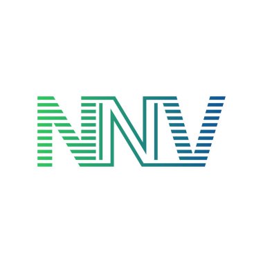 Modern NNV Logo Tasarımı. Harf NNNV İş Kimliği Minimalist, Profesyonel ve Çok Yönlü Markalaştırma Simgesi