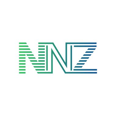Modern NNZ Logo Tasarımı. Harf NNNZ İş Kimliği Minimalist, Profesyonel ve Çok Yönlü Markalaştırma Simgesi