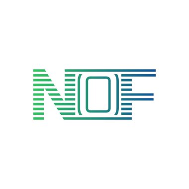 Modern NOF Logo Tasarımı. NOF Minimalist, Profesyonel ve İş Kimliği için Çok Yönlü Markalaştırma Simgesi