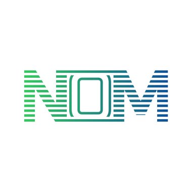 Modern NOM Logo Tasarımı. NoM Harfi Minimalist, Profesyonel ve İş Kimliği için Çok Yönlü Markalaştırma Simgesi