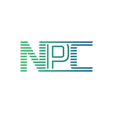 Modern NPC Logo Tasarımı. Harf NPC İş Kimliği Minimalist, Profesyonel ve Çok Yönlü Markalaştırma Simgesi
