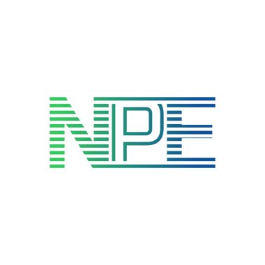 Modern NPE Logo Tasarımı. İş Kimliği İçin NPE Minimalist, Profesyonel ve Çok Yönlü Markalaştırma Simgesi