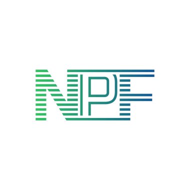 Modern NPF Logo Tasarımı. İşletme Kimliği İçin NPF Minimalist, Profesyonel ve Çok Yönlü Markalaştırma Simgesi
