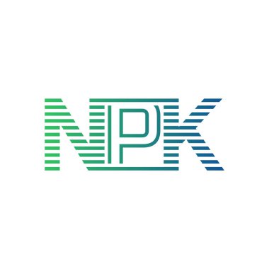 Modern NPK Logo Tasarımı. İş Kimliği İçin NPK Minimalist, Profesyonel ve Çok Yönlü Markalaştırma Simgesi
