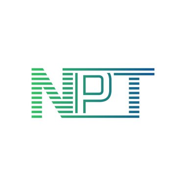 Modern NPT Logo Tasarımı. İş Kimliği için NPT Minimalist, Profesyonel ve Çok Yönlü Markalaştırma Simgesi