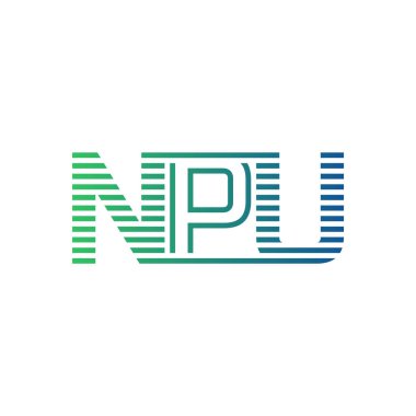 Modern NPU Logo Tasarımı. NPU Minimalist, Profesyonel ve Çok Yönlü İşletme Kimliği Simgesi